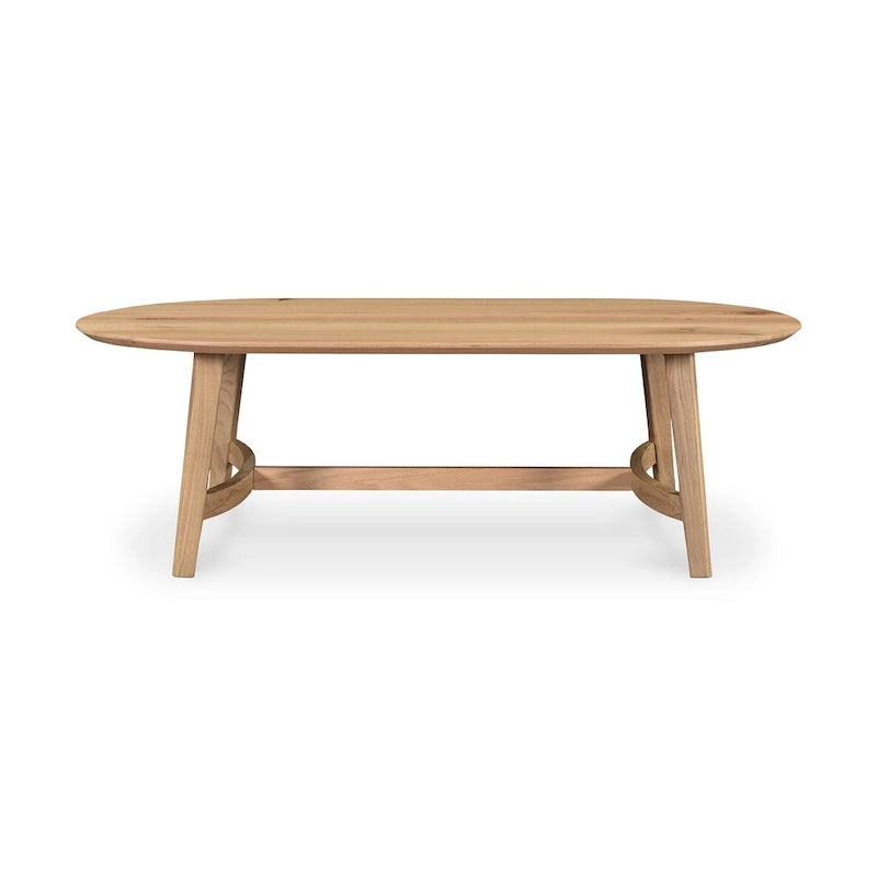 Mesa de centro de roble macizo, color natural/marrón oscuro, estilo escandinavo, para 1 persona