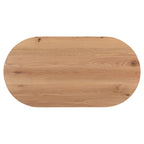Mesa de centro de roble macizo, color natural/marrón oscuro, estilo escandinavo, para 1 persona