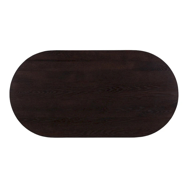 Mesa de centro de roble macizo, color natural/marrón oscuro, estilo escandinavo, para 1 persona