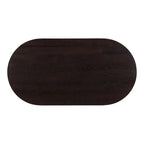 Mesa de centro de roble macizo, color natural/marrón oscuro, estilo escandinavo, para 1 persona