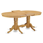 Juego de mesa de cocina de 5 piezas de East West Furniture - una mesa de comedor ovalada con extensión de mariposa y 4 sillas de comedor, roble