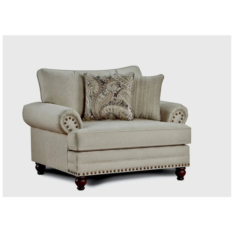 Sillón Loveseat Beige, Asientos 1-2