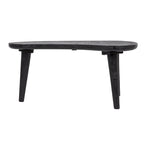 Mesas de centro de madera anidadas oblongas - 43.0L x 21.0W x 15.0H