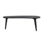 Mesas de centro de madera anidadas oblongas - 43.0L x 21.0W x 15.0H