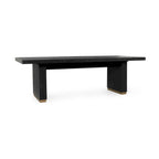 Mesa de comedor de pino recuperado, capacidad para 8 personas