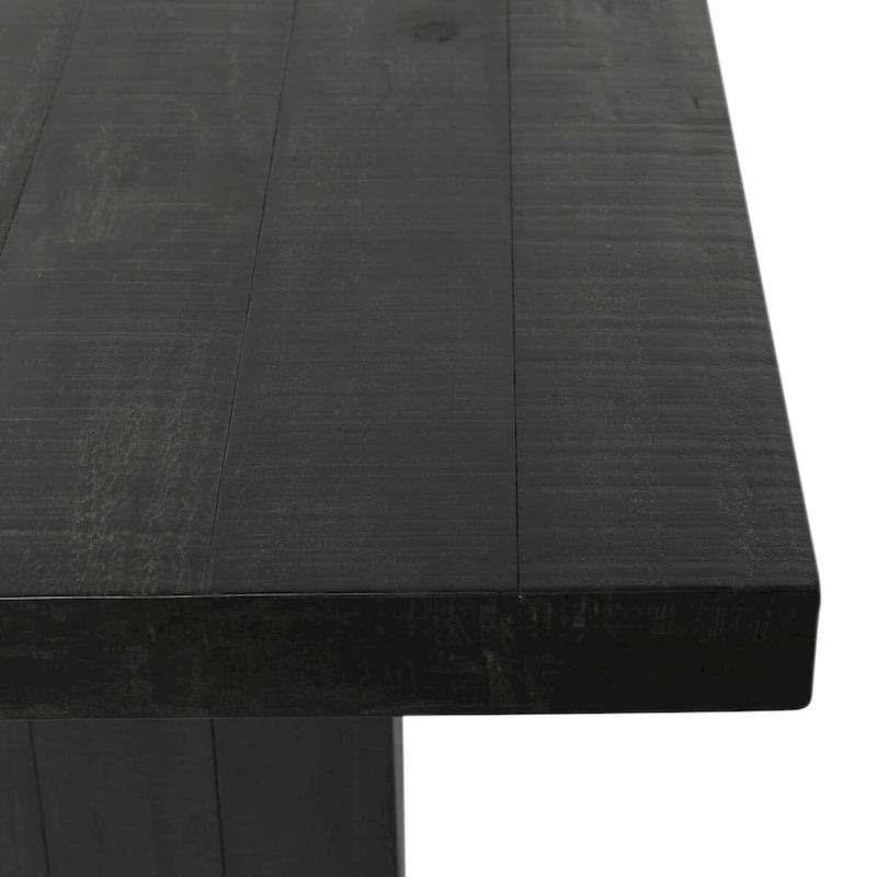 Mesa de comedor de pino recuperado, capacidad para 8 personas