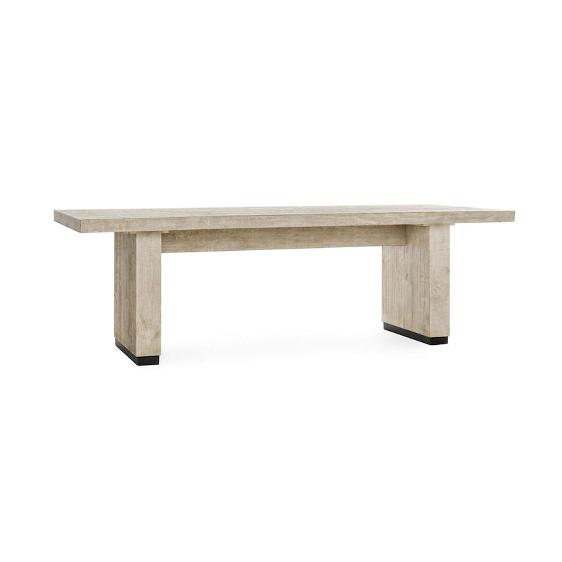 Mesa de comedor de pino recuperado, capacidad para 8 personas