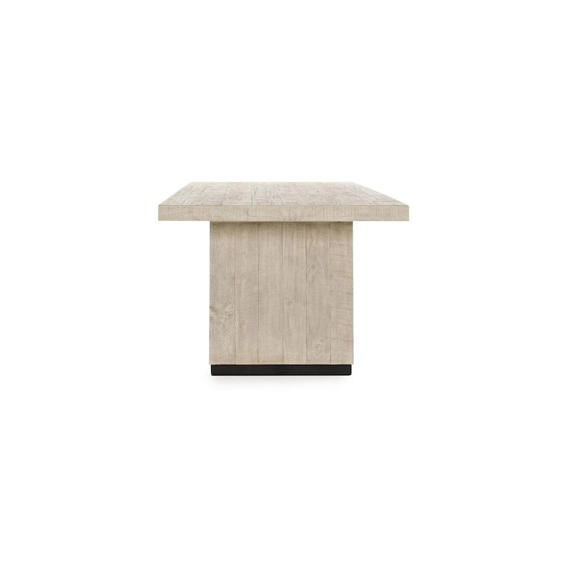Mesa de comedor de pino recuperado, capacidad para 8 personas