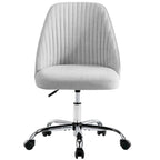 Silla giratoria de trabajo sin brazos, azul / gris oscuro, para 1 persona