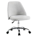 Silla giratoria de trabajo sin brazos, azul / gris oscuro, para 1 persona