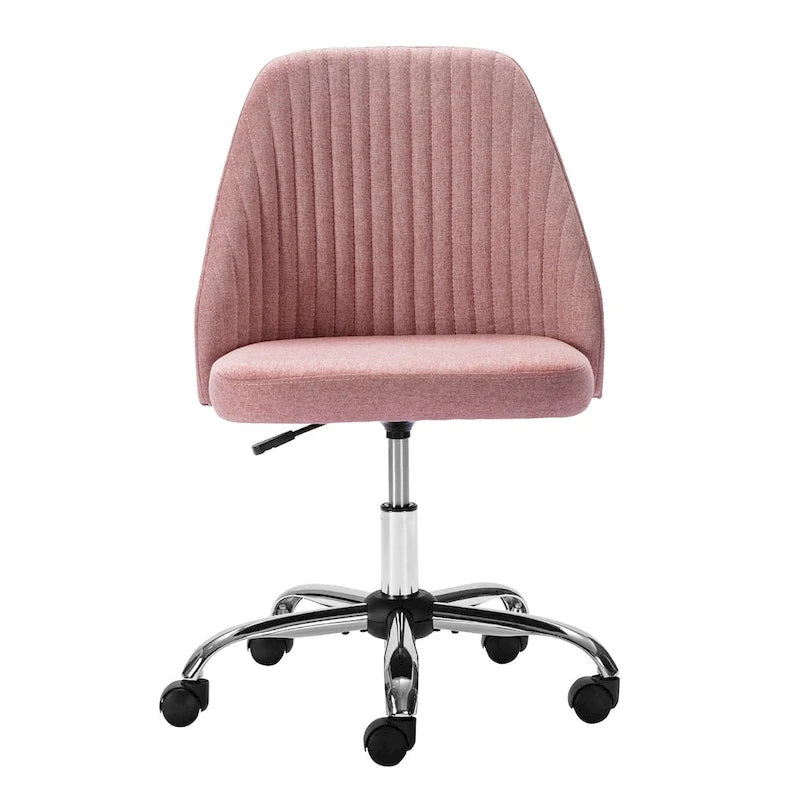 Silla giratoria de trabajo sin brazos, azul / gris oscuro, para 1 persona