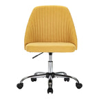 Silla giratoria de trabajo sin brazos, azul / gris oscuro, para 1 persona