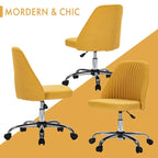 Silla giratoria de trabajo sin brazos, azul / gris oscuro, para 1 persona