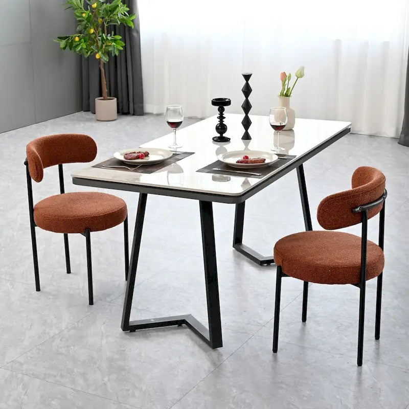 Sillas de comedor tapizadas verdes/marrones, estilo de mediados de siglo, juego de 2