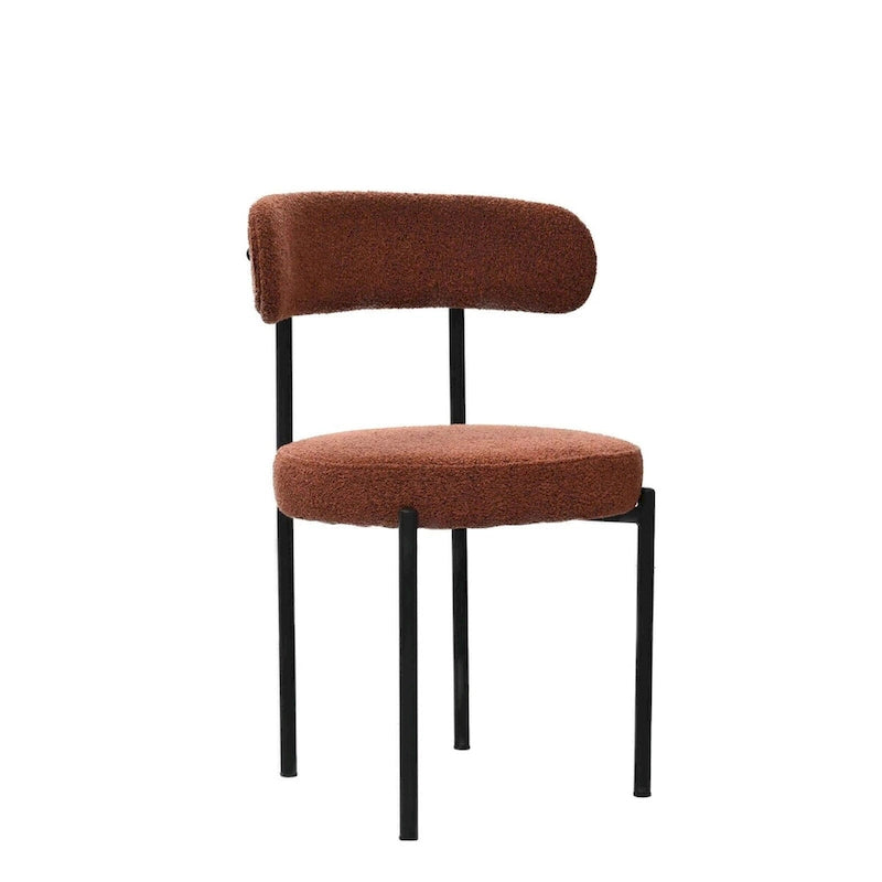 Sillas de comedor tapizadas verdes/marrones, estilo de mediados de siglo, juego de 2