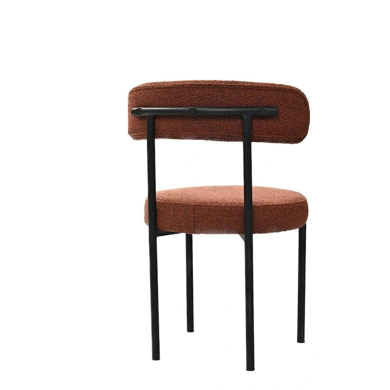 Sillas de comedor tapizadas verdes/marrones, estilo de mediados de siglo, juego de 2