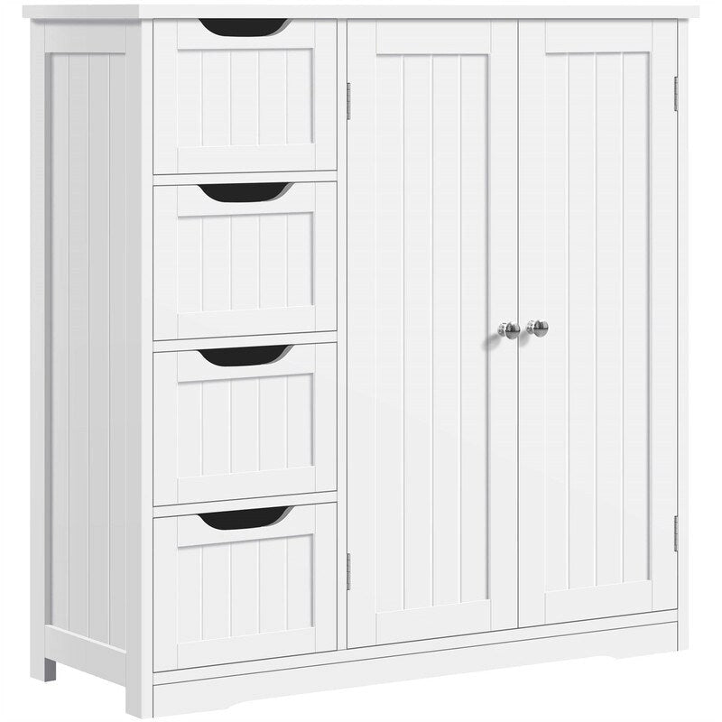 Armario de suelo de madera para baño - 12P x 32A x 33H