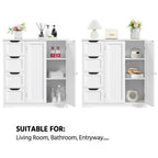 Armario de suelo de madera para baño - 12P x 32A x 33H